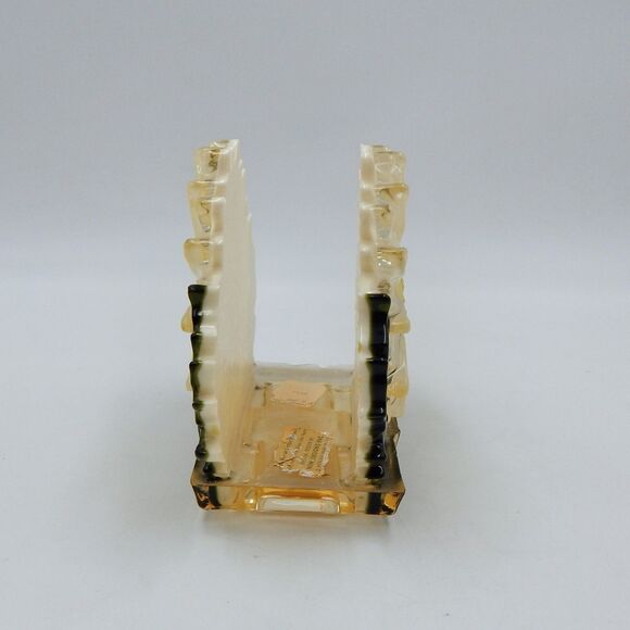 Daisy Floral Napkin Letter Holder 4.5 Inch Lucite Acrylic Resin 1969 USA Made - Picture 2 of 9